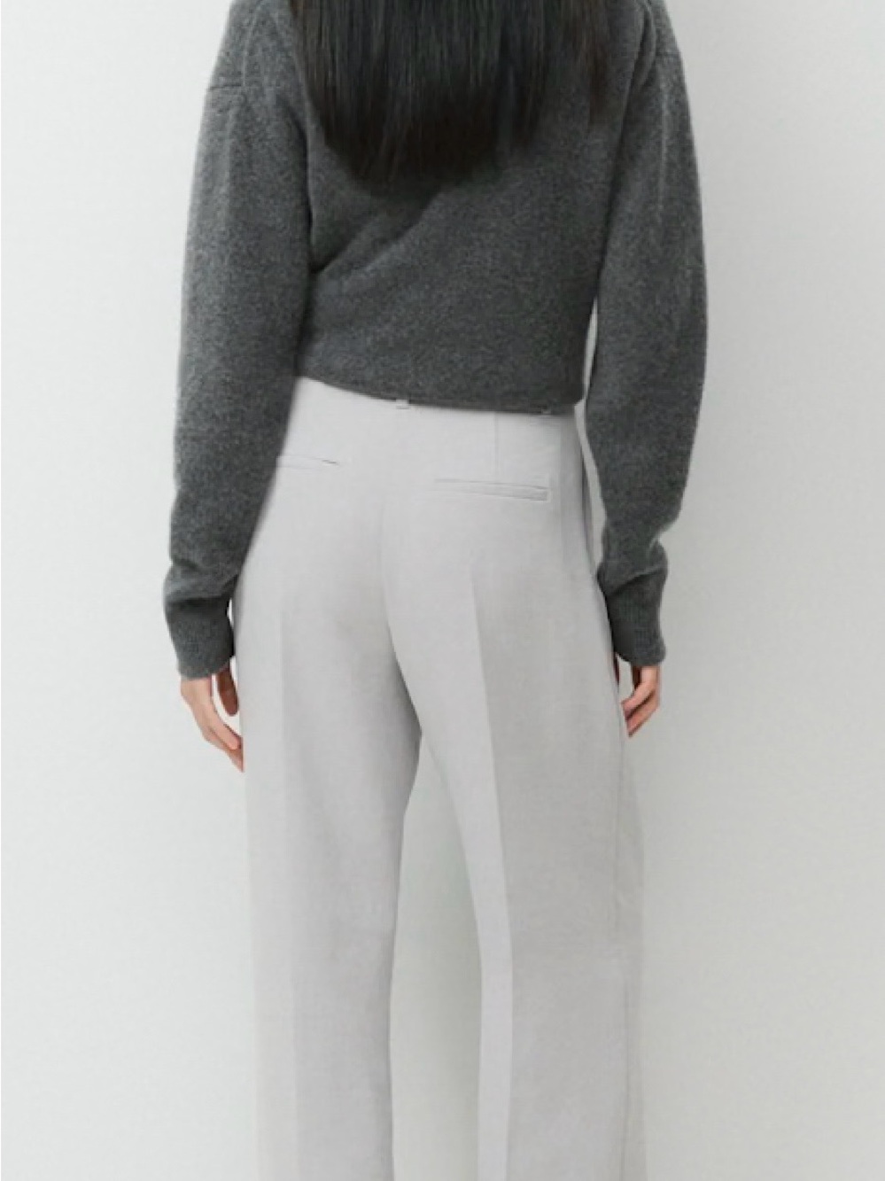 Aritzia Wilfred Women's The Effortless Pant Size 14 Monument Gray Crepette - Picture 2 of 12